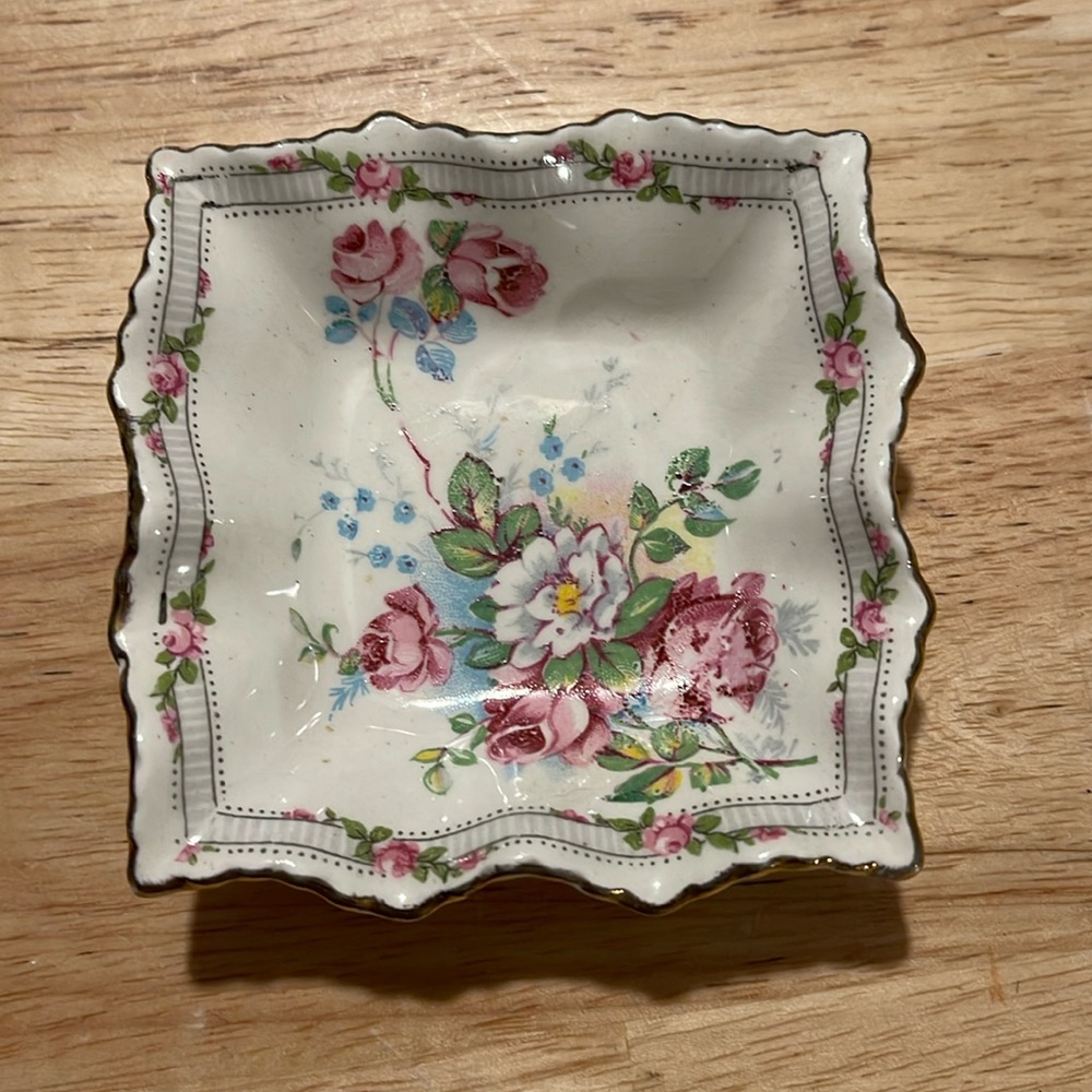 James Kent Ltd floral trinket dish